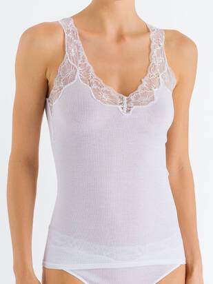 HANRO Lace Delight Top weiss