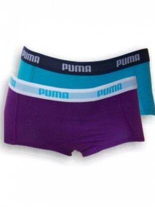 PUMA Women Mini Short aqua/pruple